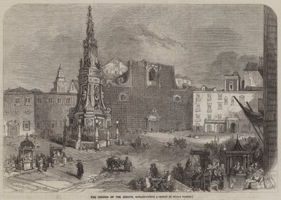 La Iglesia de los Jesuitas, Nápoles de Julian Portch